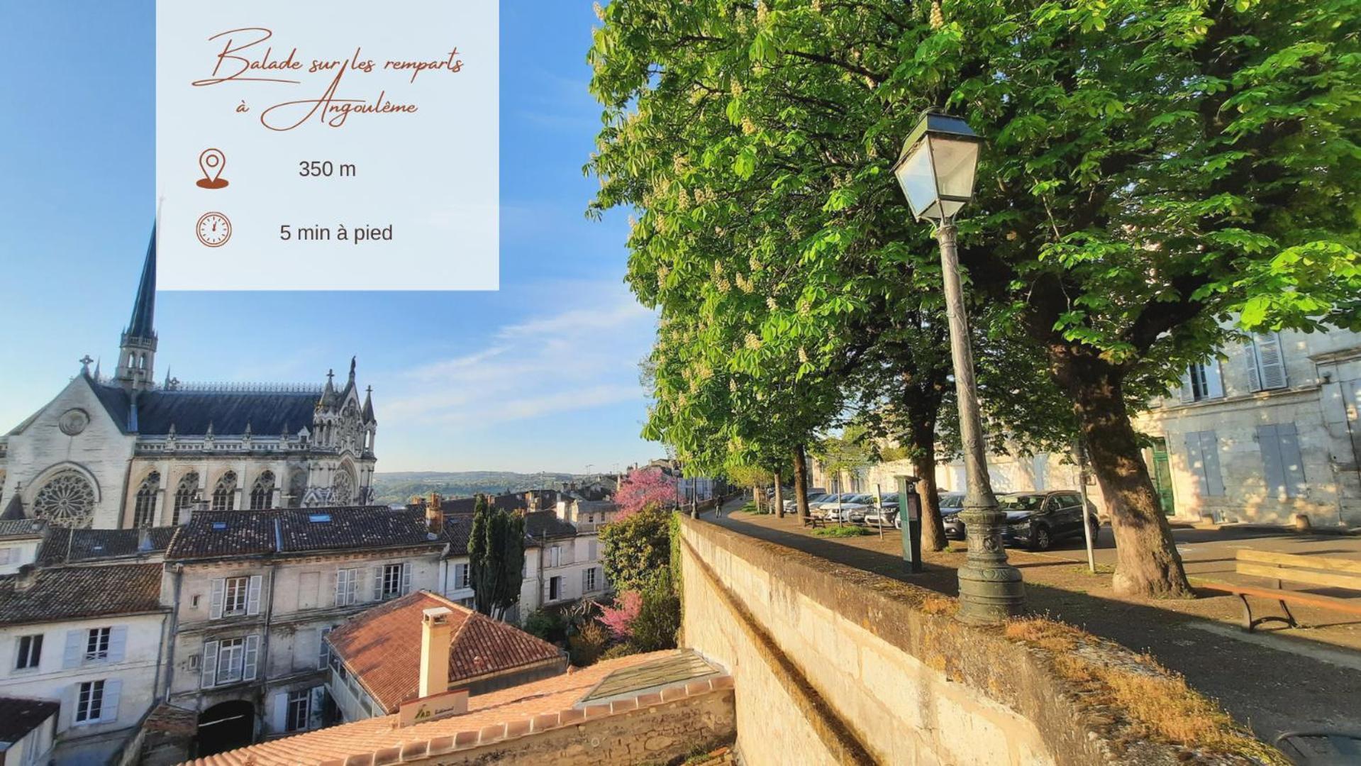Face A L'Hotel De Ville Grand Et Lumineux Appartement Angouleme Exterior photo